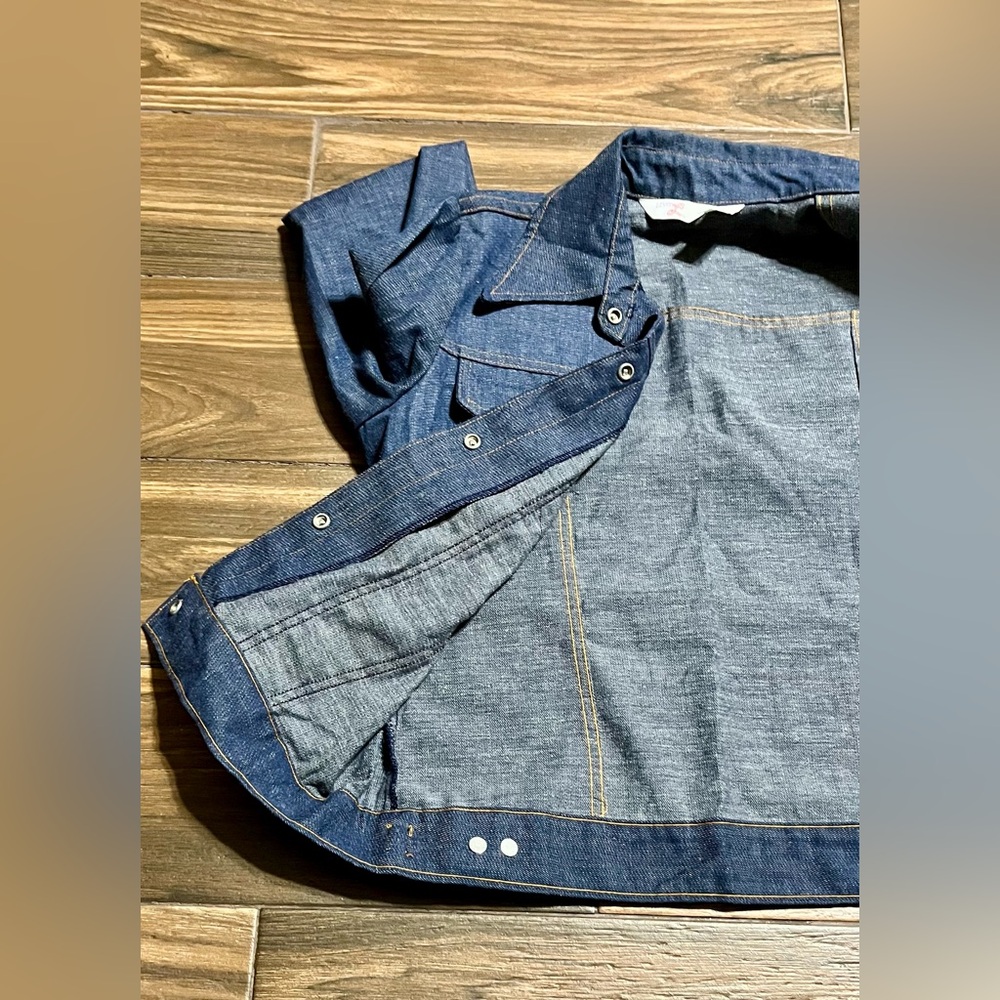 Vintage Levi’s Orange Tab Blue Denim Button Jean Jacket Women’s Size Medium - Picture 12 of 14